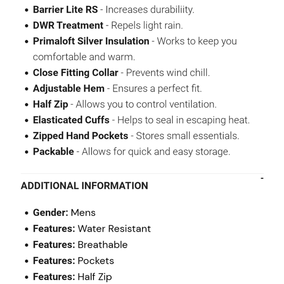 Montane Prism Ultra Half Zip Men's Jacket - Picture 9 of 10